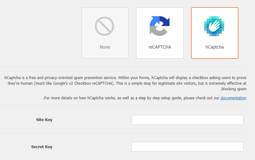 استفاده از hCaptcha در فرم های وردپرس