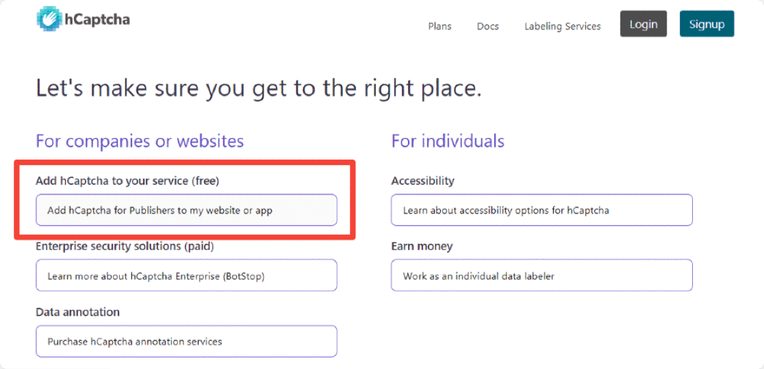 استفاده از hCaptcha در فرم های وردپرس