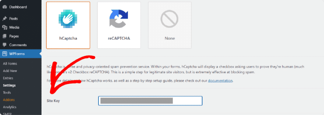 استفاده از hCaptcha در فرم های وردپرس
