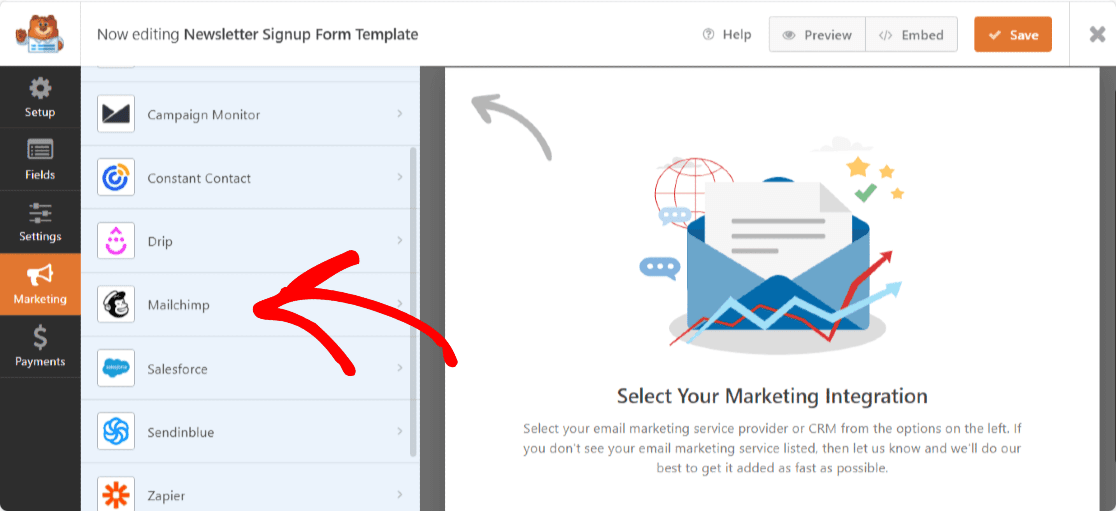 ایجاد فرم اشتراک Mailchimp در وردپرس