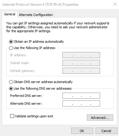 رفع خطای DNS Server Not Responding
