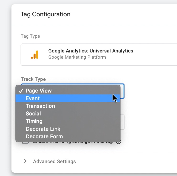 ایجاد Event در Google Analytics