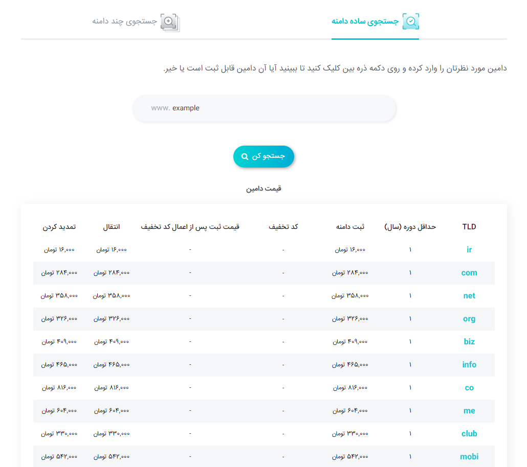مقایسه دامنه Com و Net