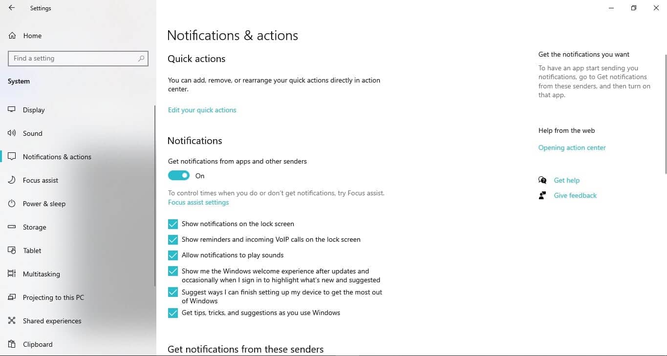 غیرفعالسازی Tips and Notifications برای افزایش سرعت ویندوز