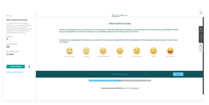فرم ساز آنلاین نظرسنجی میزان رضایت کاربران