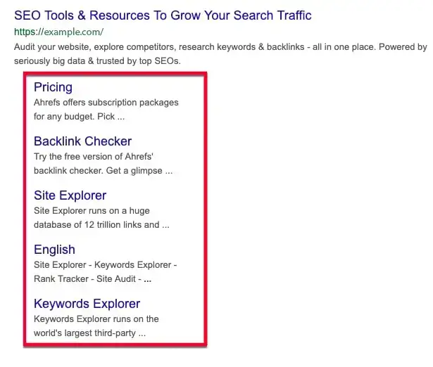 ارسال ترافیک به مهمترین صفحات با دریافت Sitelinks گوگل