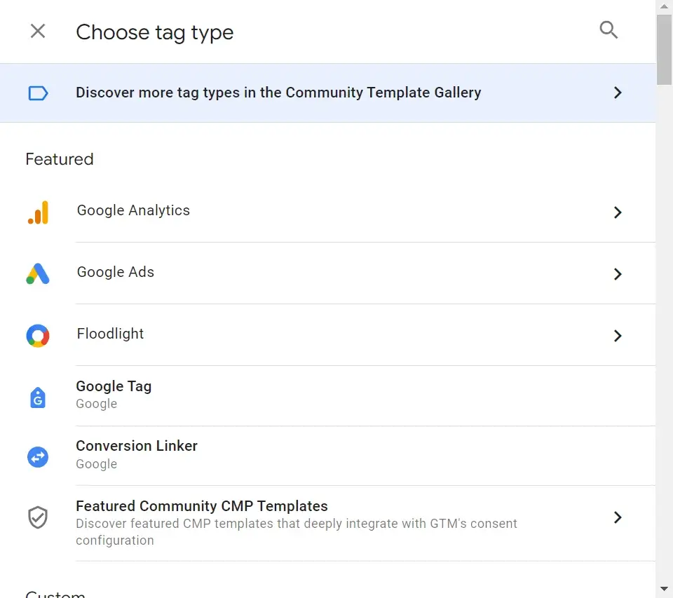 الگوهای برچسب ها در Google Tag Manager