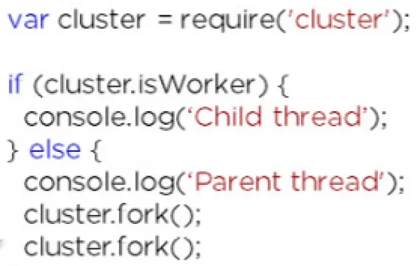 کلاستر در محیط Node.js