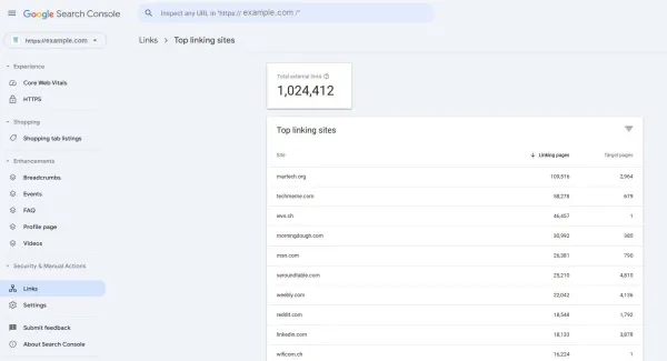 استفاده از Google Search Console برای انتخاب بک لینک مناسب