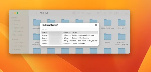 حذف فایل‌های موقت در macOS برای رفع خطای DNS