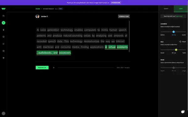 نرم افزار تبدیل متن به گفتار WellSaid Labs