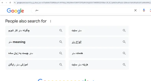 ایده برای تولید محتوا با قسمت "People Also Search For"