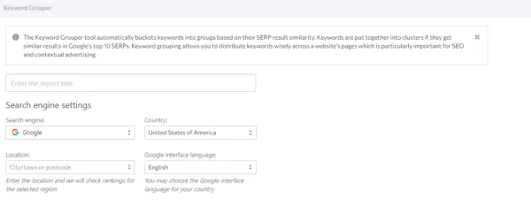 ابزار Keyword Grouper برای دسته بندی کلمات کلیدی