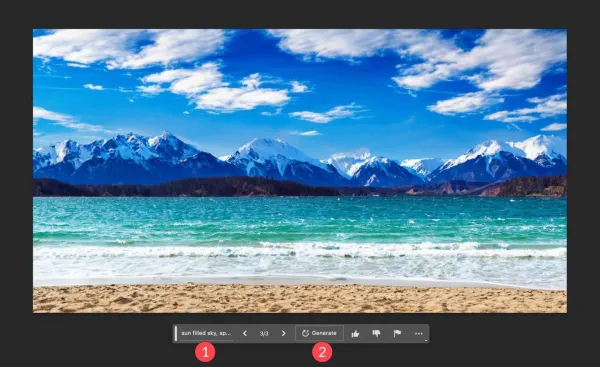 تولید تصویر با Generative Fill فتوشاپ