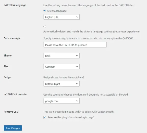قابلیت های افزونه CAPTCHA 4WP