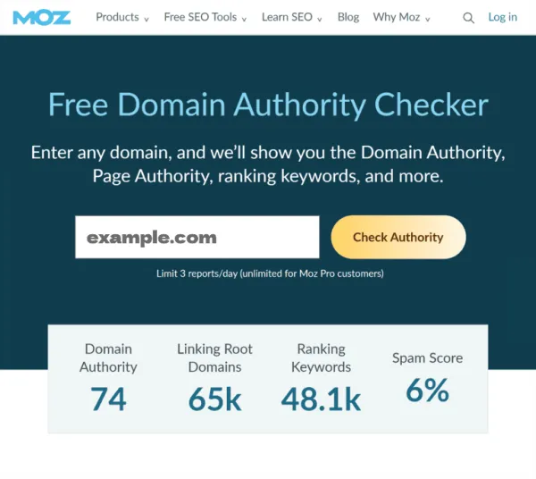 Domain Authority یا DA در Moz