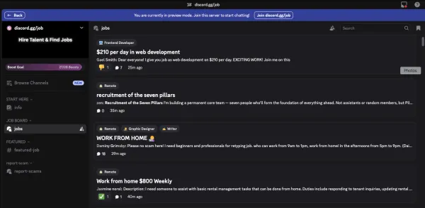استفاده از Discord به عنوان جایگزین لینکدین