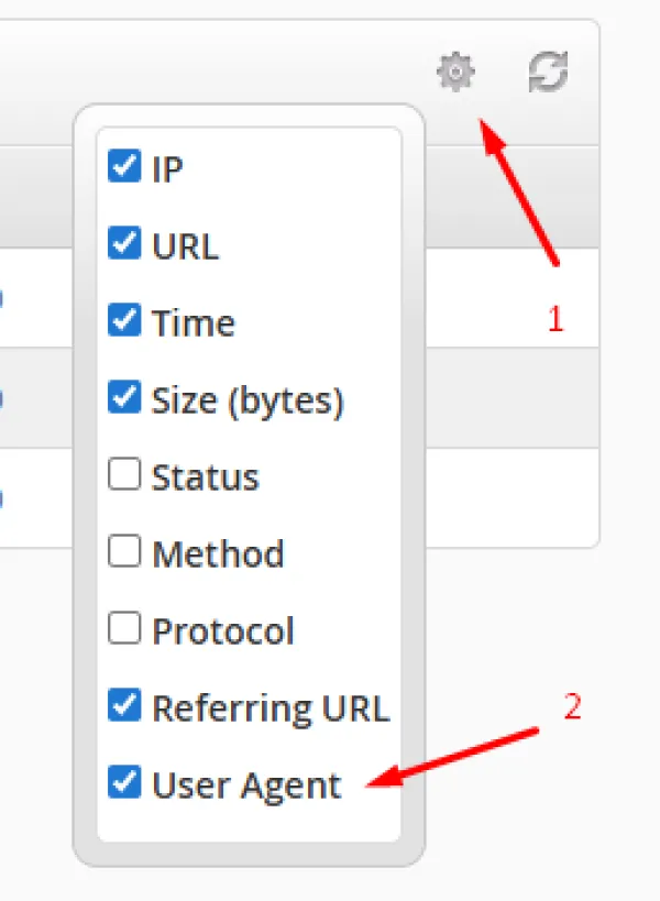 شناسایی User-Agent در سی پنل