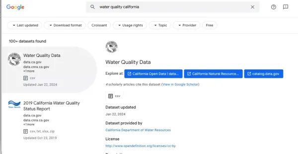 مجموعه داده Google Dataset Search