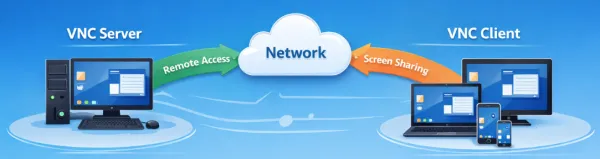 پروتکل VNC مخفف عبارت Virtual Network Computing است