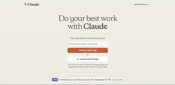 ورود به حساب کاربری هوش مصنوعی Claude