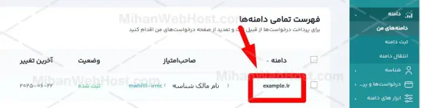 شناسه NIC-Handle در سامانه ایرنیک