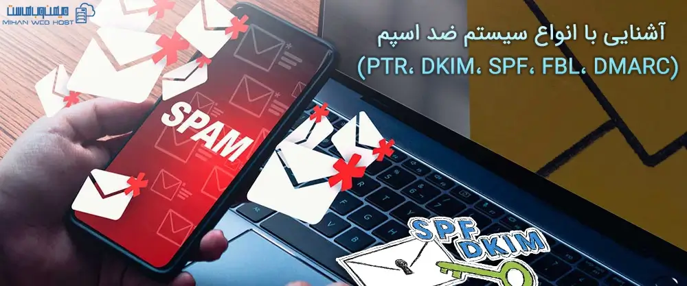آشنایی با انواع سیستم ضد اسپم (PTR، DKIM، SPF، FBL، DMARC)