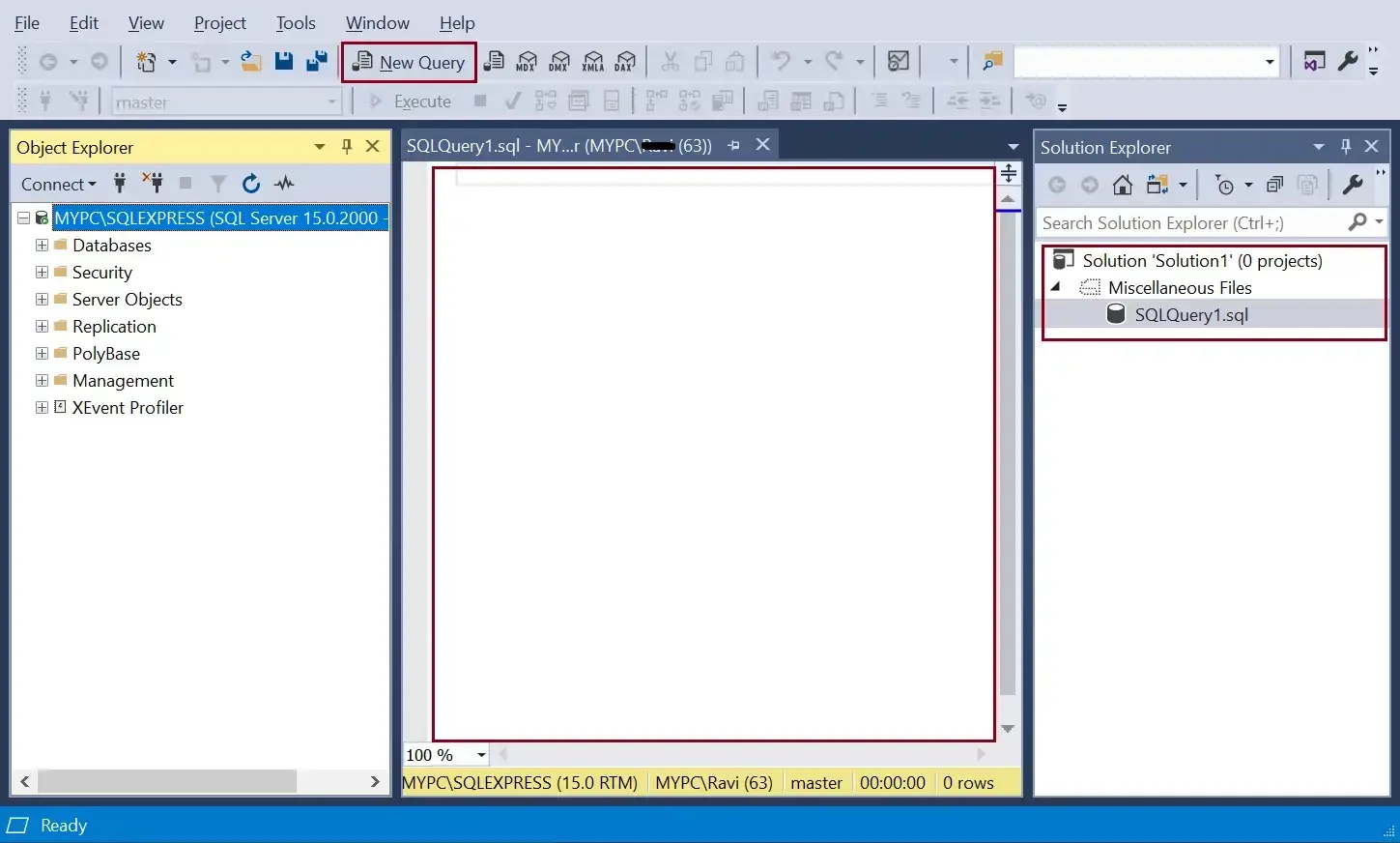 نحوه استفاده از SQL Server Management Studio یا SSMS چگونه است؟